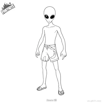 Free printable Human Bill 02 Coloring Page - Free PDF Printable Fortnite Coloring Sheets coloring page